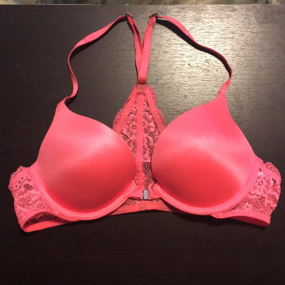 PINK Victoria’s Secret push-up racerback bra.